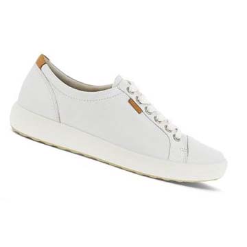 Women's Ecco Soft 7 Sneakers White | USA 232GSO